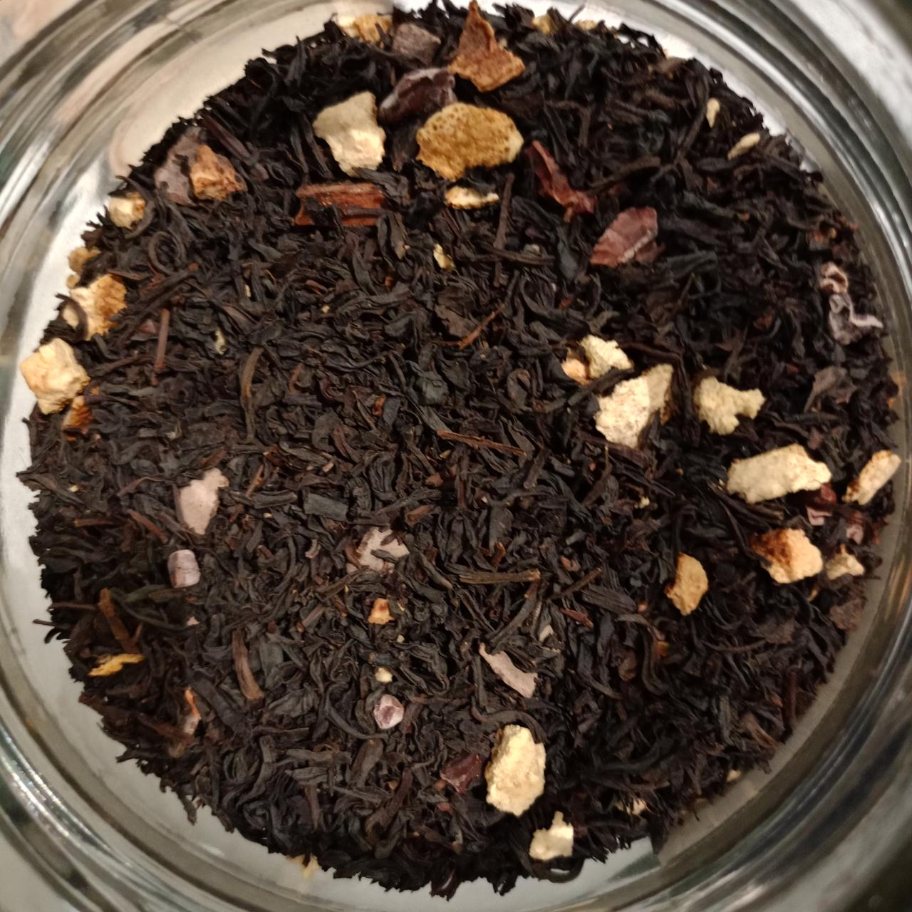 te negro naranja chocolate