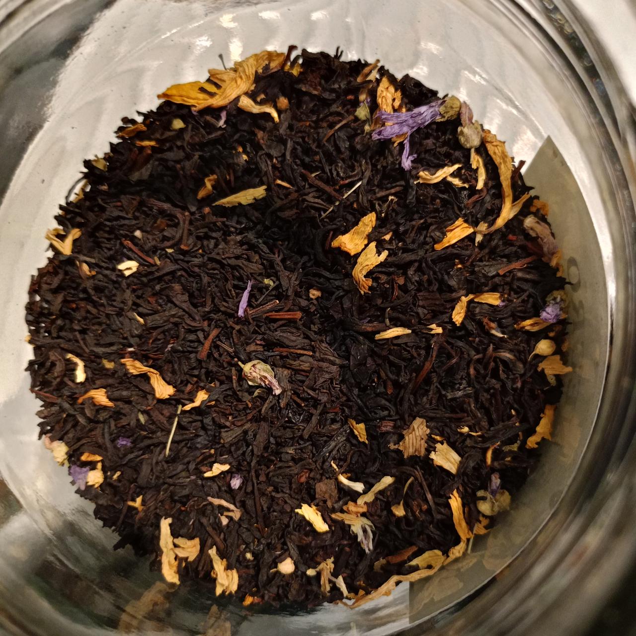 Te negro melocotón albaricoque