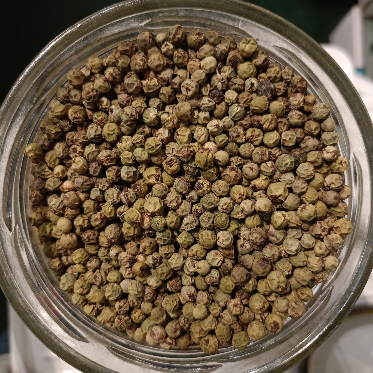 pimienta verde deshidratada