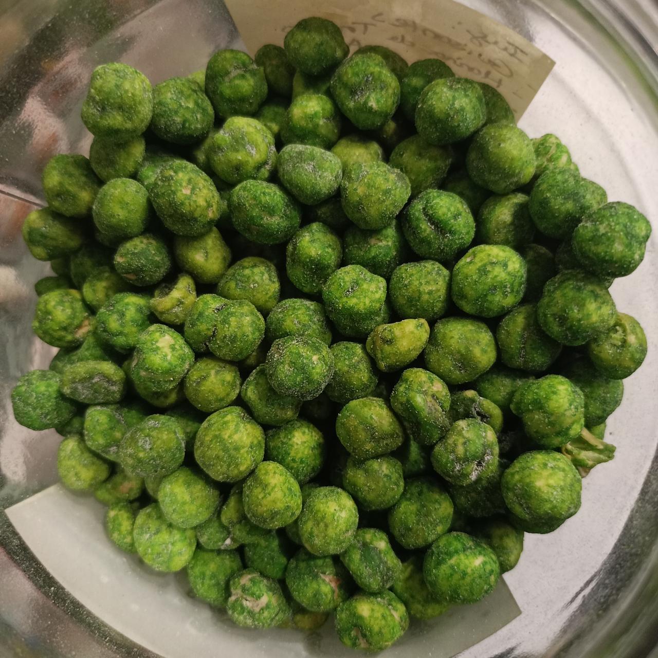 guisante con wasabi snack